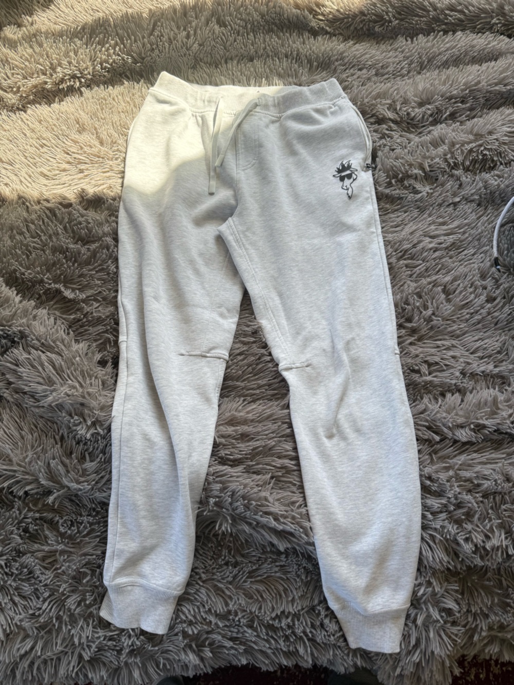 GOAT USA Light Gray Fleece Jogger Pants